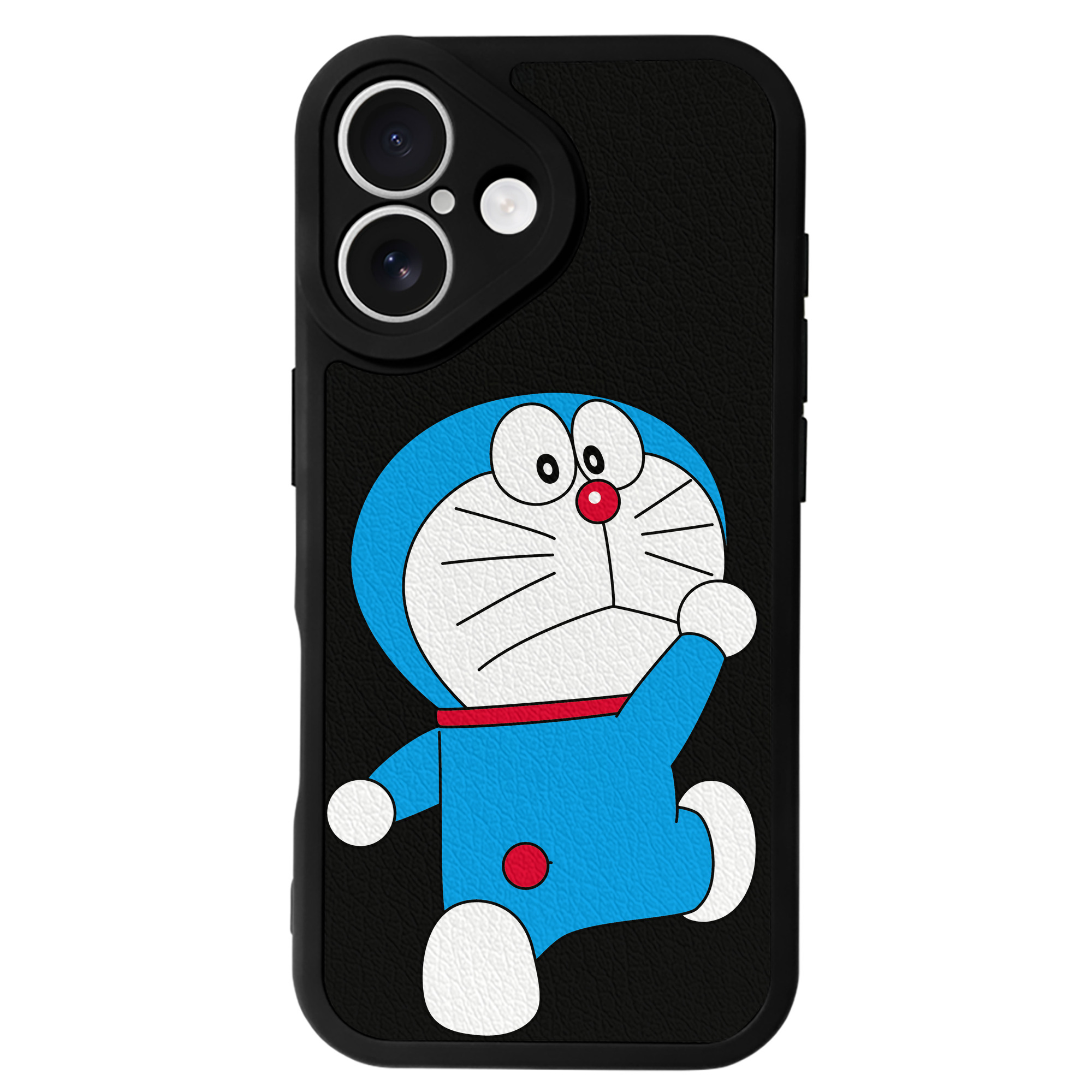 （画像用） ドラえもん Doraemon 【iPhone 16シリーズ対応】シリコンスマホケース（レザー調） 材質：シリコン